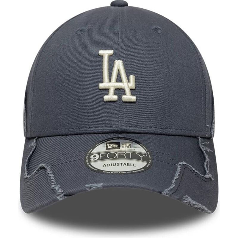 petten-gebogen-grijs-verstelbaar-9forty-stitched-van-los-angeles-dodgers-mlb-van-new-era