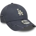 petten-gebogen-grijs-verstelbaar-9forty-stitched-van-los-angeles-dodgers-mlb-van-new-era
