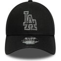 petten-gebogen-zwart-verstelbaar-9forty-metallic-outline-van-los-angeles-dodgers-mlb-van-new-era