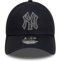 petten-gebogen-marineblauw-verstelbaar-9forty-metallic-outline-van-new-york-yankees-mlb-van-new-era