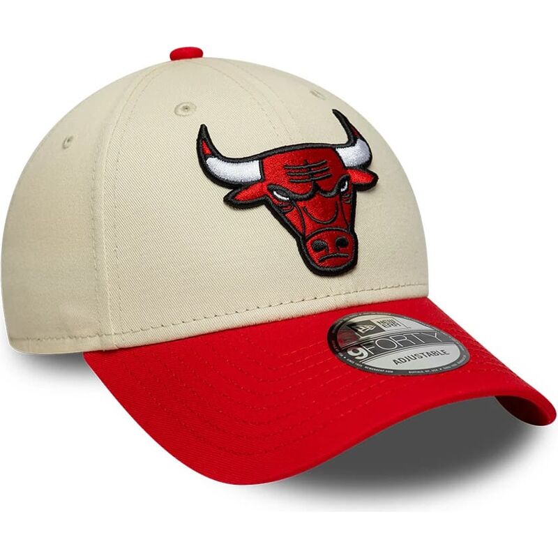 petten-gebogen-beige-verstelbaar-9forty-colour-block-van-chicago-bulls-nba-van-new-era