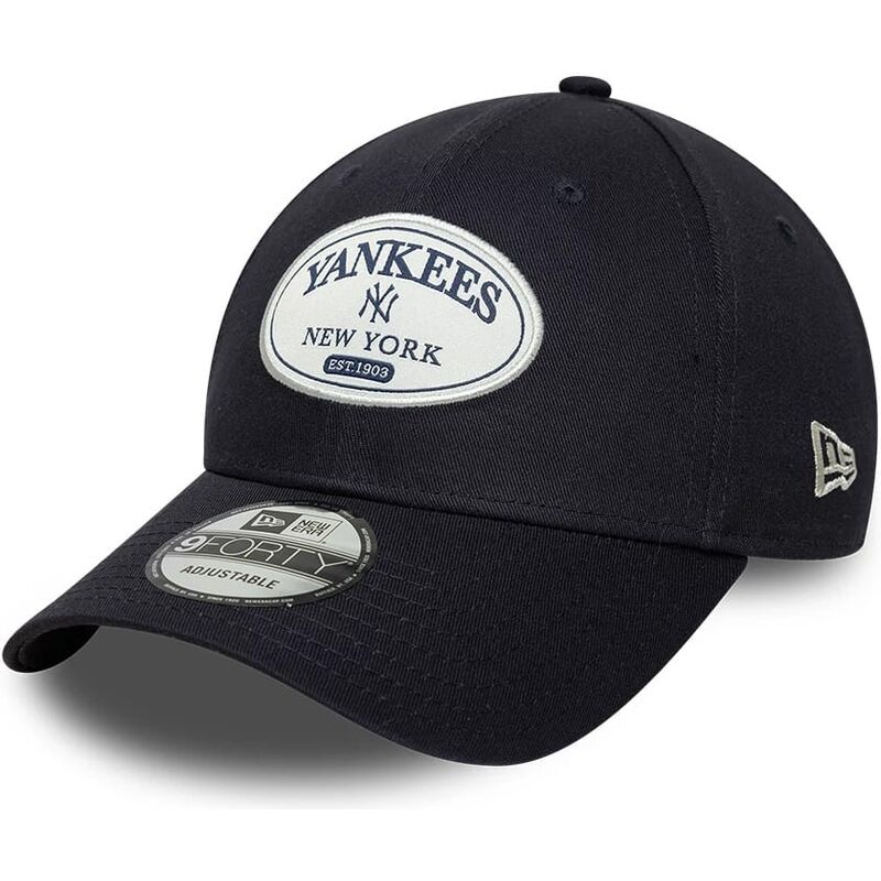 petten-gebogen-marineblauw-verstelbaar-9forty-patch-van-new-york-yankees-mlb-van-new-era petten-gebogen-marineblauw-verstelbaar-9forty-patch-van-new-york-yankees-mlb-van-new-era