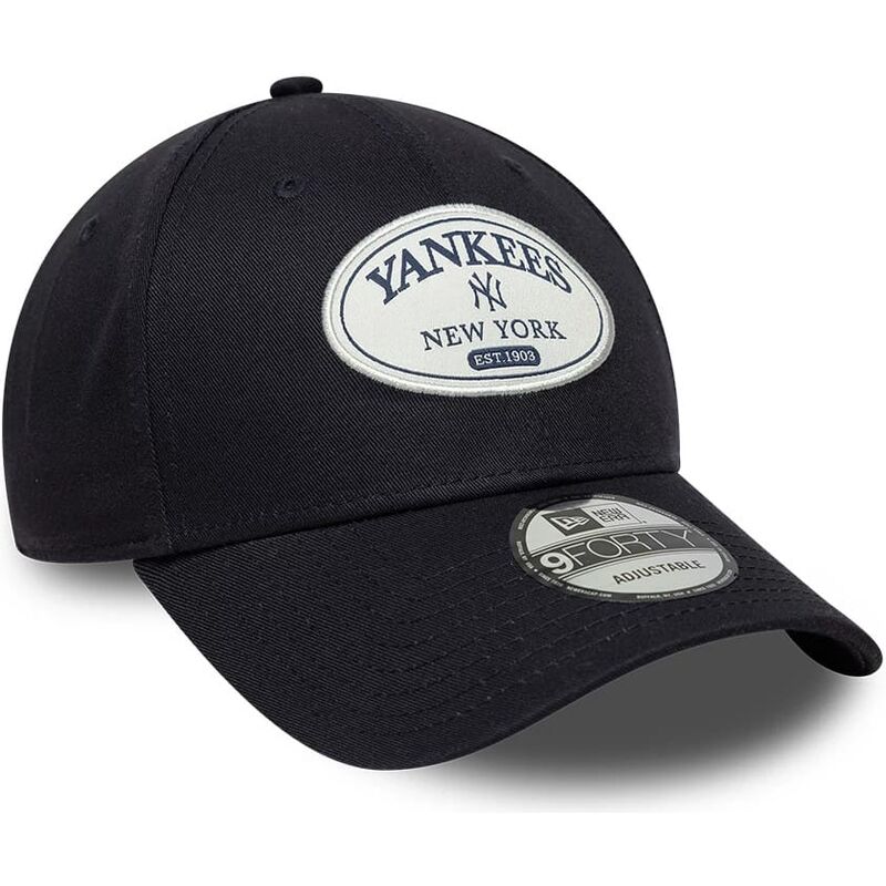 petten-gebogen-marineblauw-verstelbaar-9forty-patch-van-new-york-yankees-mlb-van-new-era petten-gebogen-marineblauw-verstelbaar-9forty-patch-van-new-york-yankees-mlb-van-new-era
