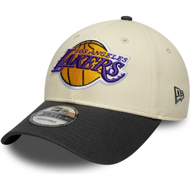petten-gebogen-beige-verstelbaar-9forty-colour-block-van-los-angeles-lakers-nba-van-new-era petten-gebogen-beige-verstelbaar-9forty-colour-block-van-los-angeles-lakers-nba-van-new-era