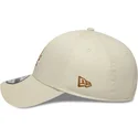 petten-gebogen-beige-verstelbaar-9forty-faux-pony-infill-van-los-angeles-dodgers-mlb-van-new-era