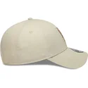 petten-gebogen-beige-verstelbaar-9forty-faux-pony-infill-van-los-angeles-dodgers-mlb-van-new-era