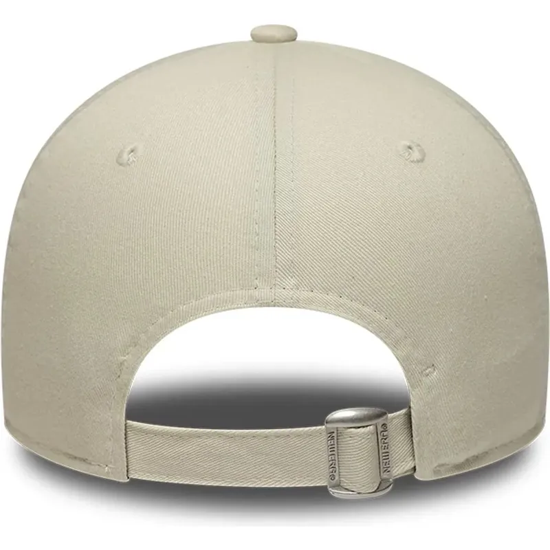 petten-gebogen-beige-verstelbaar-9forty-faux-pony-infill-van-los-angeles-dodgers-mlb-van-new-era