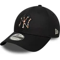 petten-gebogen-zwart-verstelbaar-9forty-faux-pony-infill-van-new-york-yankees-mlb-van-new-era