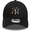 petten-gebogen-zwart-verstelbaar-9forty-faux-pony-infill-van-new-york-yankees-mlb-van-new-era
