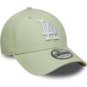 petten-gebogen-groen-verstelbaar-9forty-league-ess-9forty-league-essential-van-los-angeles-dodgers-mlb-van-new-era