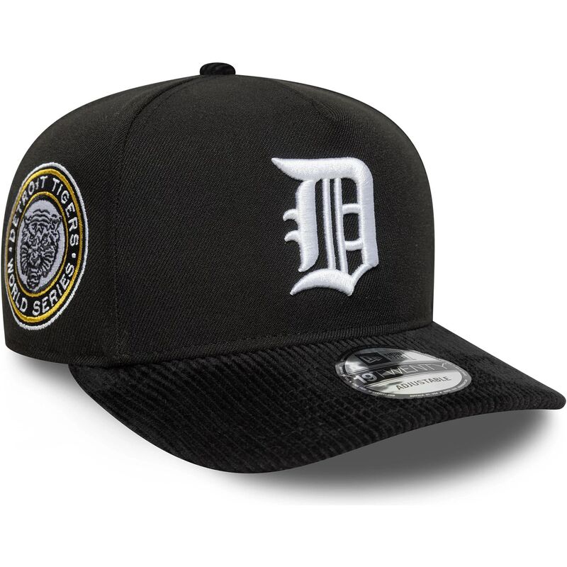 petten-gebogen-zwart-snapback-19twenty-cooperstown-cord-van-detroit-tigers-mlb-van-new-era