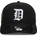 petten-gebogen-zwart-snapback-19twenty-cooperstown-cord-van-detroit-tigers-mlb-van-new-era