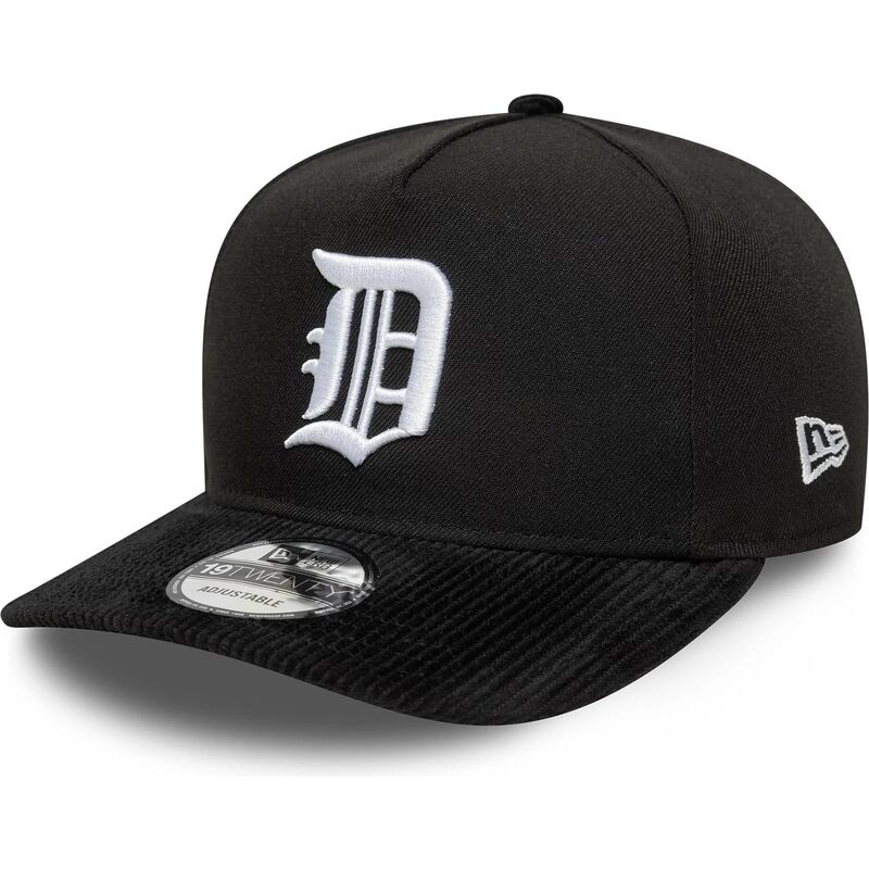 petten-gebogen-zwart-snapback-19twenty-cooperstown-cord-van-detroit-tigers-mlb-van-new-era