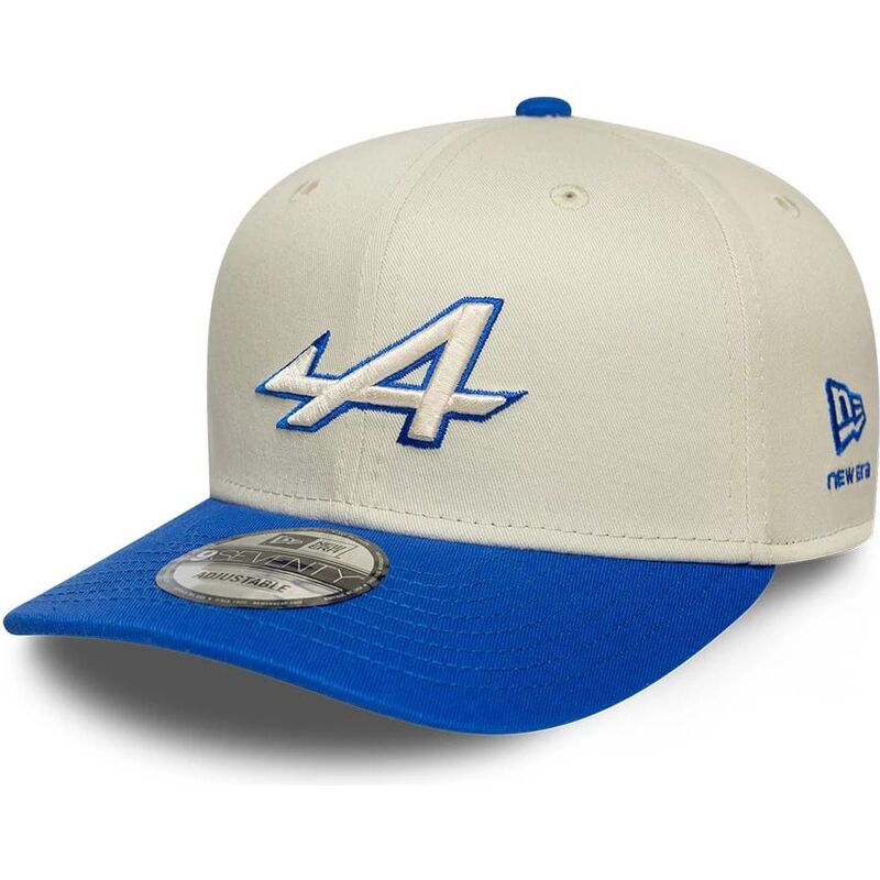 petten-gebogen-beige-snapback-9seventy-stretch-snap-contrast-visor-van-alpine-f1-team-formula-1-van-new-era
