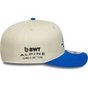 petten-gebogen-beige-snapback-9seventy-stretch-snap-contrast-visor-van-alpine-f1-team-formula-1-van-new-era