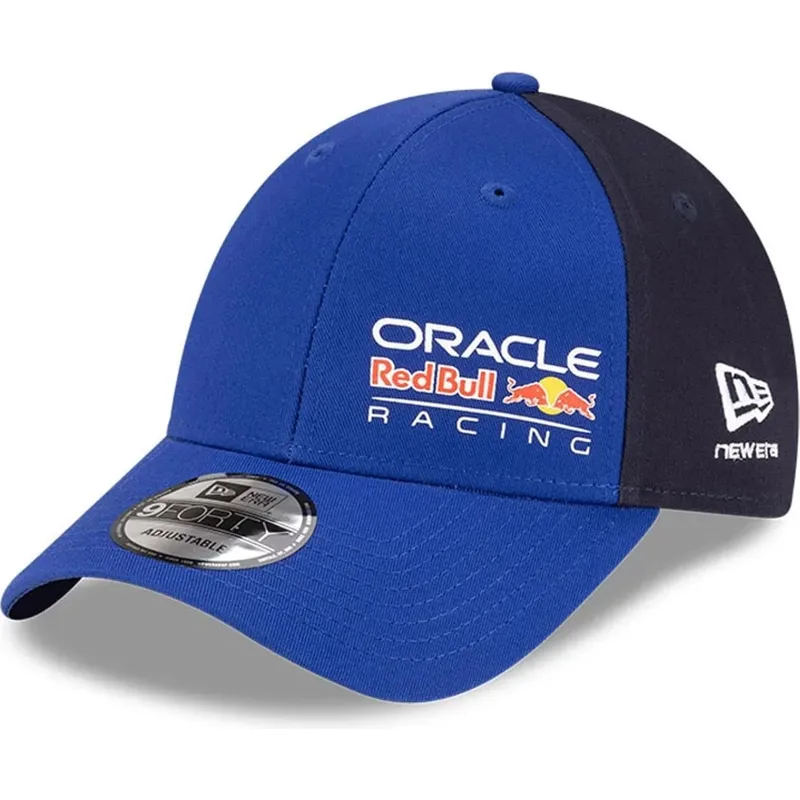 petten-gebogen-blauw-snapback-9forty-essential-van-red-bull-racing-formula-1-van-new-era