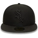 petten-plat-zwart-fitted-59fifty-van-chicago-white-sox-mlb-van-new-era