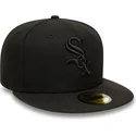 petten-plat-zwart-fitted-59fifty-van-chicago-white-sox-mlb-van-new-era