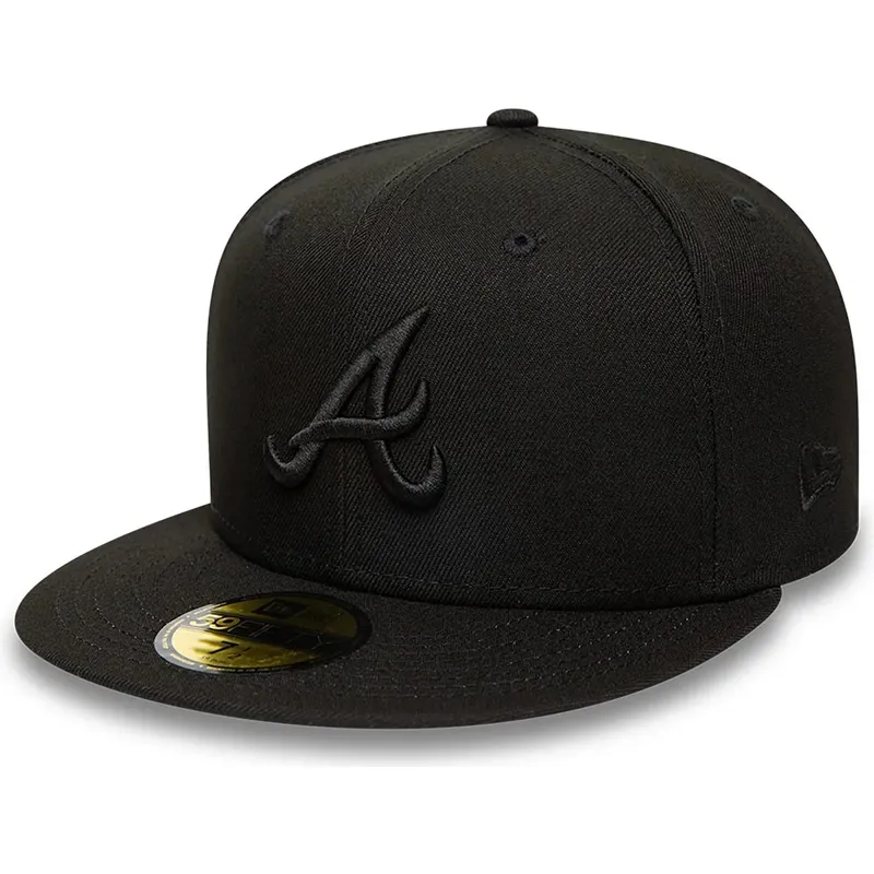 petten-plat-zwart-fitted-59fifty-van-atlanta-braves-mlb-van-new-era petten-plat-zwart-fitted-59fifty-van-atlanta-braves-mlb-van-new-era