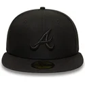 petten-plat-zwart-fitted-59fifty-van-atlanta-braves-mlb-van-new-era