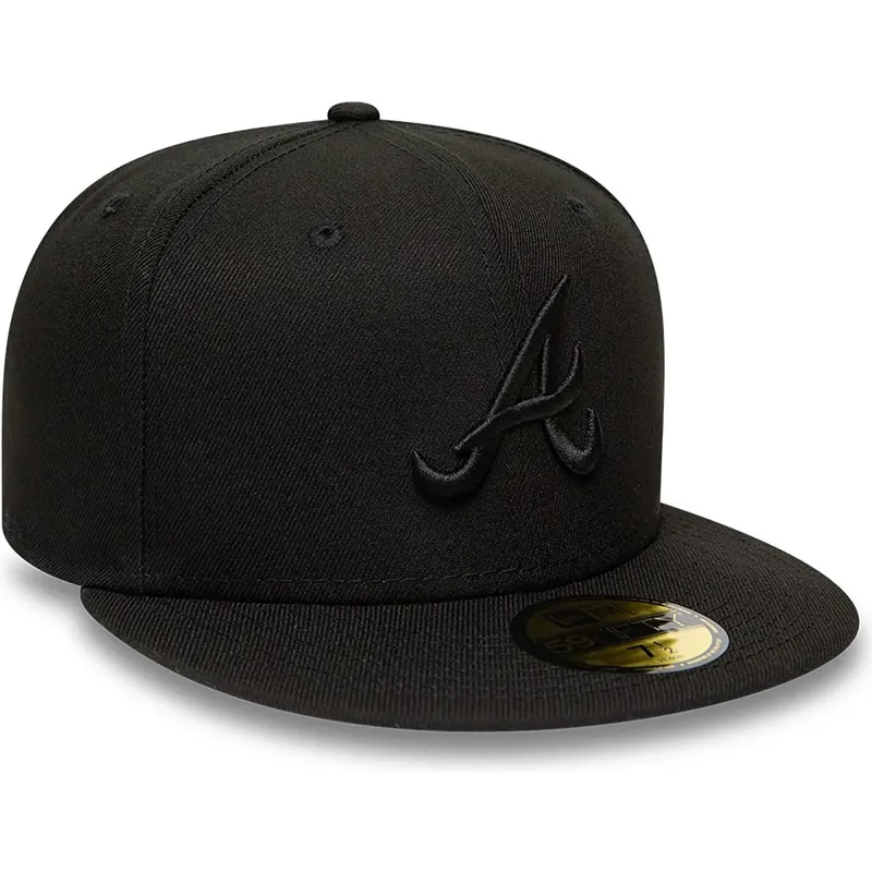 petten-plat-zwart-fitted-59fifty-van-atlanta-braves-mlb-van-new-era petten-plat-zwart-fitted-59fifty-van-atlanta-braves-mlb-van-new-era
