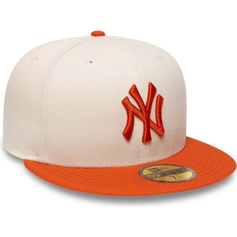 petten-plat-beige-fitted-59fifty-league-essential-van-new-york-yankees-mlb-van-new-era