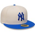petten-plat-beige-fitted-59fifty-league-essential-van-new-york-yankees-mlb-van-new-era