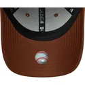 petten-gebogen-bruin-verstelbaar-9forty-league-essential-midi-van-los-angeles-dodgers-mlb-van-new-era