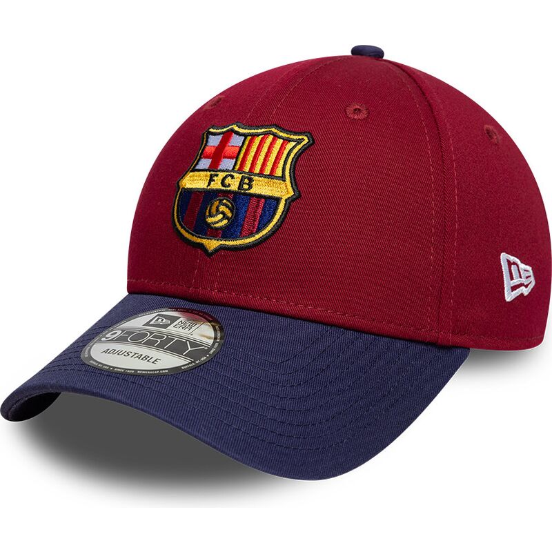 petten-gebogen-rood-verstelbaar-9forty-contrast-van-fc-barcelona-laliga-van-new-era