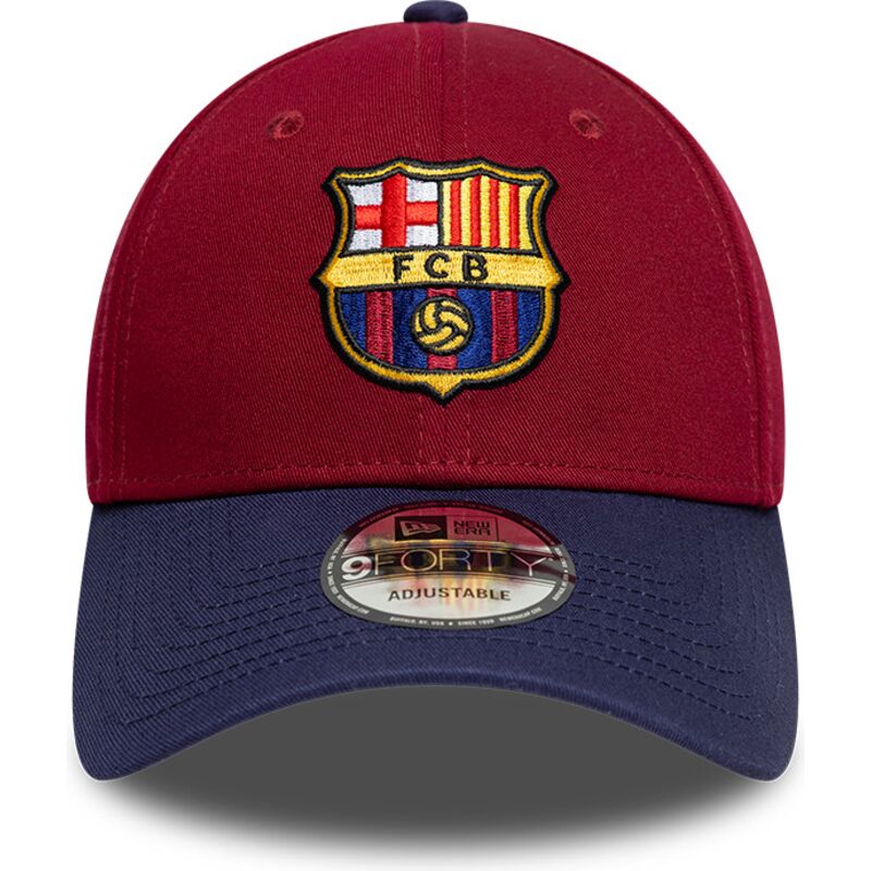 petten-gebogen-rood-verstelbaar-9forty-contrast-van-fc-barcelona-laliga-van-new-era