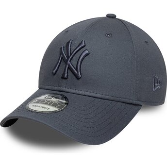 Petten gebogen grijs verstelbaar 9FORTY League Essential van New York Yankees MLB van New Era