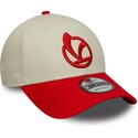 petten-gebogen-rood-verstelbaar-9forty-contrast-visor-vespa-piaggio-van-new-era