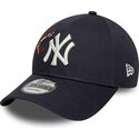 petten-gebogen-marineblauw-verstelbaar-9forty-outdoor-icon-van-new-york-yankees-mlb-van-new-era