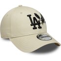 petten-gebogen-beige-verstelbaar-9forty-outdoor-icon-van-los-angeles-dodgers-mlb-van-new-era