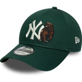 Petten gebogen groen verstelbaar 9FORTY Outdoor Icon van New York Yankees MLB van New Era
