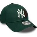 petten-gebogen-groen-verstelbaar-9forty-outdoor-icon-van-new-york-yankees-mlb-van-new-era