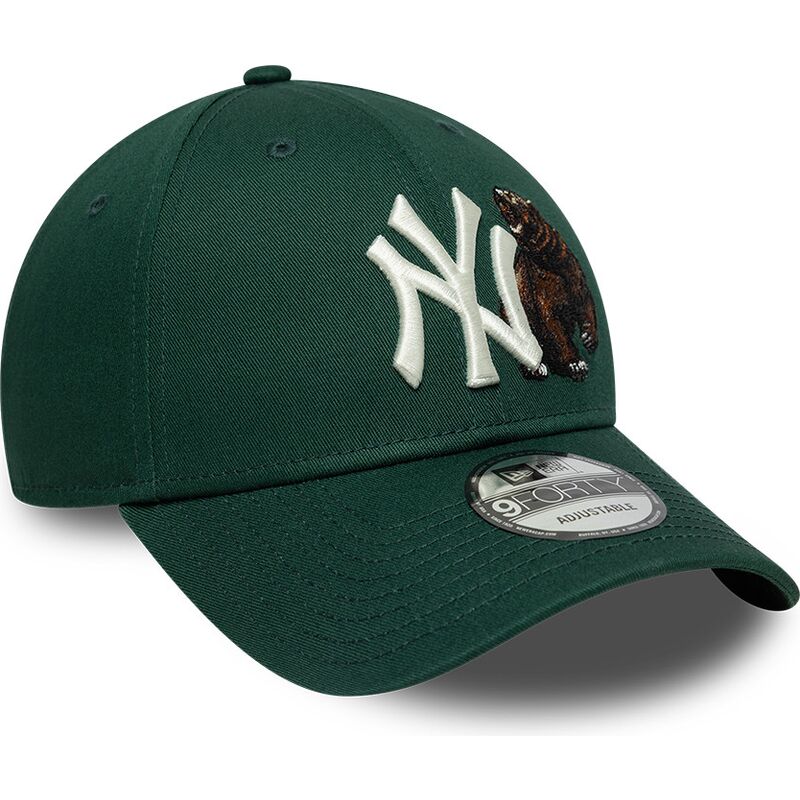 petten-gebogen-groen-verstelbaar-9forty-outdoor-icon-van-new-york-yankees-mlb-van-new-era