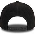 petten-gebogen-zwart-snapback-e-frame-faux-suede-van-new-york-yankees-mlb-van-new-era
