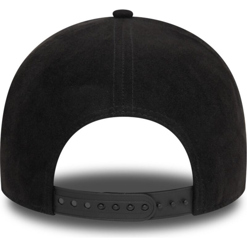 petten-gebogen-zwart-snapback-e-frame-faux-suede-van-new-york-yankees-mlb-van-new-era