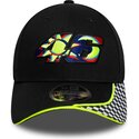 petten-gebogen-zwart-verstelbaar-9forty-m-crown-check-van-valentino-rossi-vr46-motogp-van-new-era