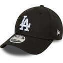 petten-gebogen-zwart-snapback-9forty-m-crown-van-los-angeles-dodgers-mlb-van-new-era