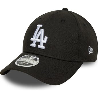 Petten gebogen zwart snapback 9FORTY M-Crown van Los Angeles Dodgers MLB van New Era