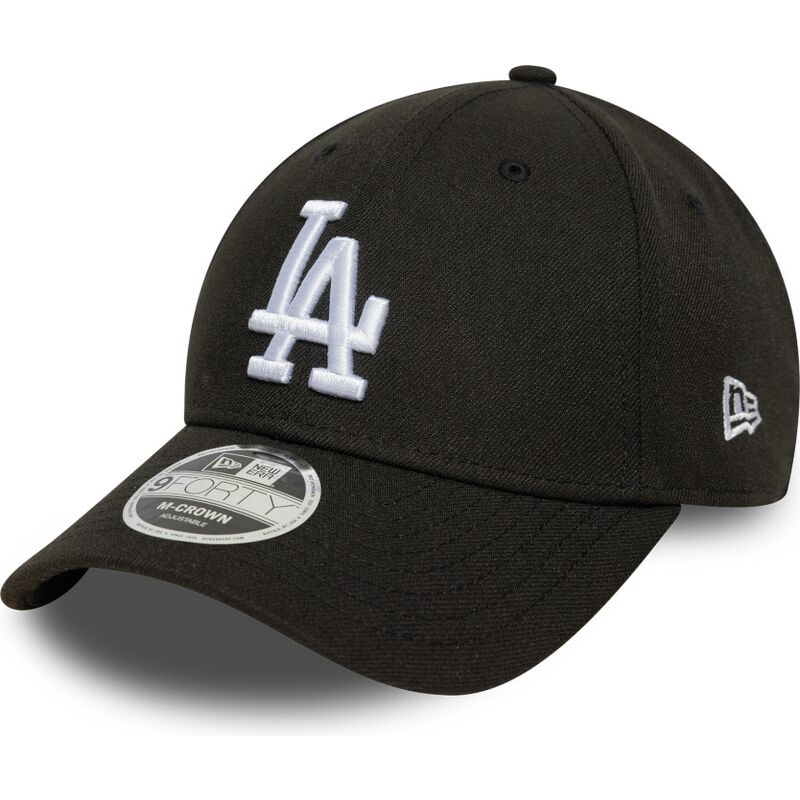 petten-gebogen-zwart-snapback-9forty-m-crown-van-los-angeles-dodgers-mlb-van-new-era