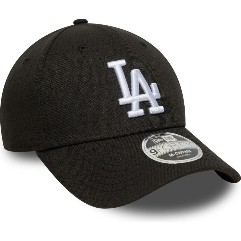 petten-gebogen-zwart-snapback-9forty-m-crown-van-los-angeles-dodgers-mlb-van-new-era
