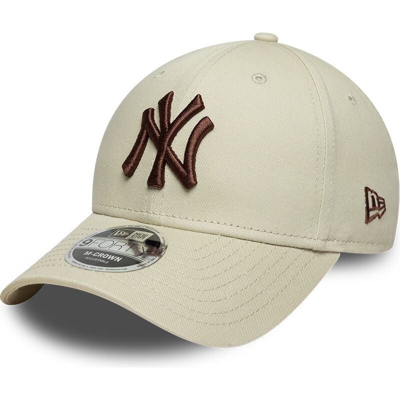 petten-gebogen-beige-snapback-9forty-m-crown-van-new-york-yankees-mlb-van-new-era