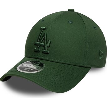 Petten gebogen groen snapback 9FORTY M-Crown van Los Angeles Dodgers MLB van New Era
