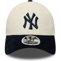 petten-gebogen-beige-verstelbaar-9forty-m-crown-cord-van-new-york-yankees-mlb-van-new-era