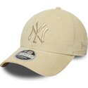 petten-gebogen-beige-verstelbaar-9forty-m-crown-cord-van-new-york-yankees-mlb-van-new-era
