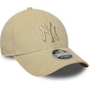 petten-gebogen-beige-verstelbaar-9forty-m-crown-cord-van-new-york-yankees-mlb-van-new-era