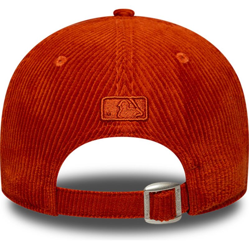 petten-gebogen-oranje-verstelbaar-9forty-m-crown-cord-van-los-angeles-dodgers-mlb-van-new-era